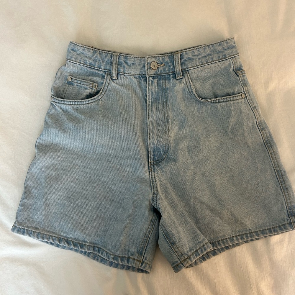 High rise jean shorts